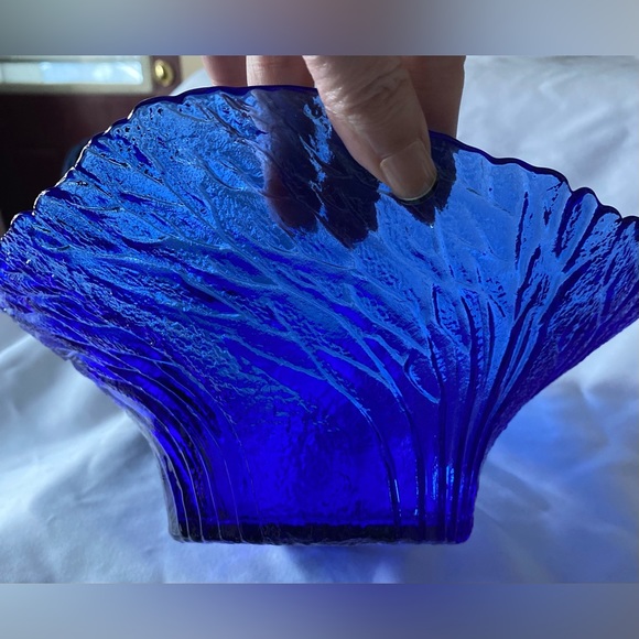 “Metsä"' Bowl by Pertti Kallioinen for Lasisepät Mäntsälä Finnish MCM Blue Bowl - Picture 7 of 12